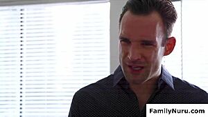 um like... my naughty stepdaughter's doin her first oiled dick massage... oops!