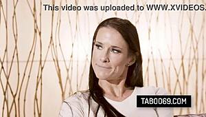 sofie marie the nympho stepmom seduces her virgin stepson for intense doggystyle pounding