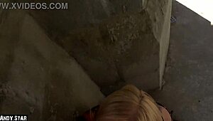 public blowjob at cologne cathedral ends with cum swallowed deep!