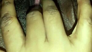 dirty hairy pussy maid slut pees in thong panties indoors