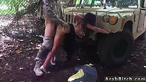 Arab soldier strips out of uniform for hot dance away from base