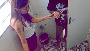 Stranger Pounds Redhead Pussy in Freaky Bar Public Bathroom