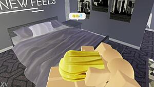 Blonde cutie craves my monster cock, rides it cowgirl style till she cums hard.