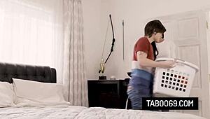 sofie marie the nympho stepmom seduces her virgin stepson for intense doggystyle pounding