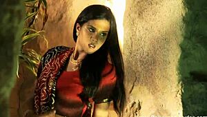 dreamy indian beauty strips teases undresses seductively