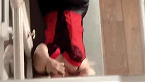 Feet Goddess Slave in BDSM Leggings Glasses Long Nails Crushes Haters Response!