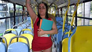 Whoa student gets groped and fucked hard on public bus 😱🍑🔥