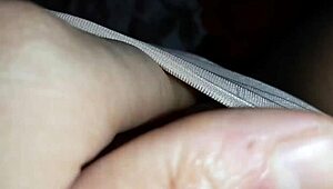 Stepmom's Short Skirt Teases as She Decorates Christmas Tree While I Finger Wet Pussy