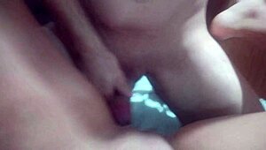 Married milf takes young guy's virginity then moans as he creampies her wet pussy!