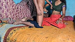 Desi wife, wanna see her jammed hard on bed in best chudai sex?