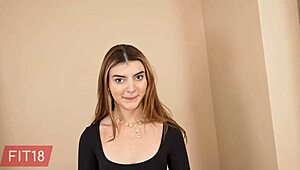 julia james 48kg skinny indian teen's tight pussy takes pov creampie in casting