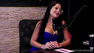 Kalyca Chats with Tifany in Sheer Red Swingers Casting Compilation Part 1