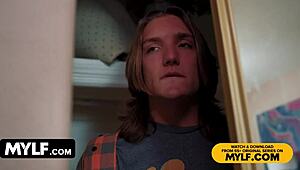 stepson bully double penetrate anal whore stepmom with dp creampie facial tittyfuck