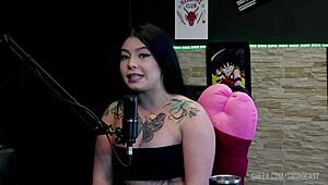 Kalyca Chats with Tifany in Sheer Red Swingers Casting Compilation Part 1