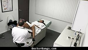 shy teen nurse patient bends for doctor's big cock doggystyle intimacy