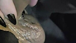 GOTH GAGS ON CUM SWALLOWING SENSUAL BLOWJOB!