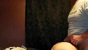 Redhead milf climaxes intensely doggie style position