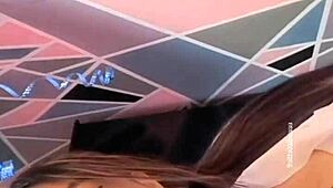 college girl rocks her dildo hard in secret play