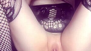 Latina Solo Babe Moans Loud Riding Thick Dildo Deep Into Her Shaved Big Pussy