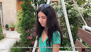 skinny czech teen loses the game and walks public streets with huge facial cum covering her cute face