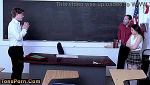 i caught my teacher fucking his asian girlfriend... wanna join our classroom threesome?