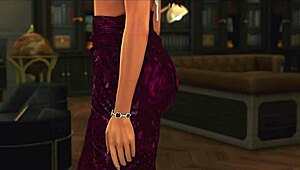 oh man i can't believe this shemale bride cheats on wedding day fucking fiance's ass with creampie before sims 4 ceremony.