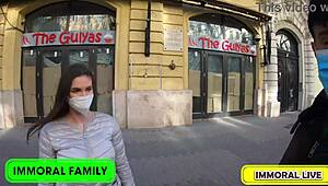 taylee woods czech brunette threesome in budapest