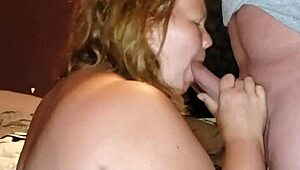 Redhead milf climaxes intensely doggie style position