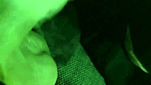 GOTH GAGS ON CUM SWALLOWING SENSUAL BLOWJOB!