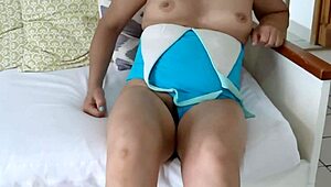 before beach i masturbate my hairy pussy i need cock so bad!!