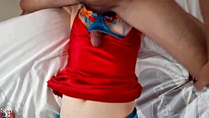 i pound my tight pussy with sexy satin lingerie piece feels amazin