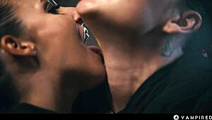 Cosplay Lesbian Vampires Rip Clothes for Intense Pussy Eating BDSM Lezdom