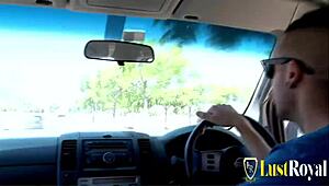 Lili Lou redhead teen pussy pounded outdoors hard