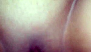 Hot amateur bends over for deep creampie in homemade close-up