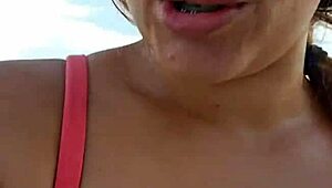 Big ass mature african milf flashes beach finds virgin guy to pound her deeply!