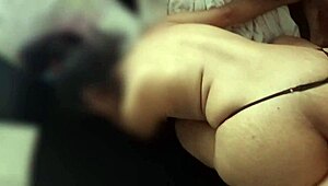 Morena Tinder Hookup Tries Taking Monster Cock Deep in Her Ebony Ass Anal