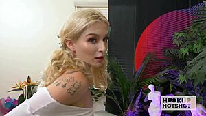 I'm addicted to tiny blonde Emma Rosie deepthroating monster cock and riding rough!
