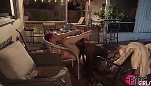 Viper Vixen Gags on Jamie Knox's Massive BBC Deepthroat