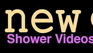 gorgeous blonde steps into steamy shower for total refresh