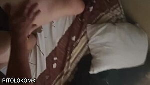 petite latina cutie rides cowgirl then screams in hard doggystyle bedroom passion