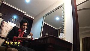 exotic ladyboy's hidden anal cravings revealed in stockings