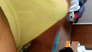 Cum Drenched Panties Drip with Hot Load After Intense Session