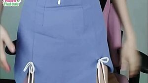 teacher new's leaked clip shows her sexy shaved pussy up close