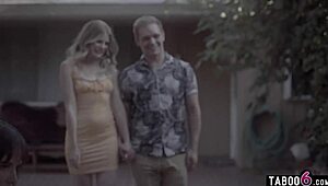 Step mom syren de mer licks teen gf nikki sweet pussy in family home movie threesome