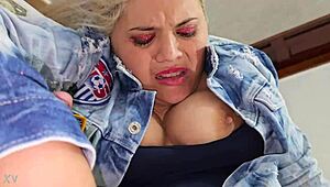 damn this latina blonde needs more cock deep in her juicy ass 🍑💦