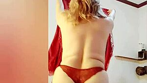 jack wouldn't believe how stelastill's milf tits bounce in lingerie for interracial fun