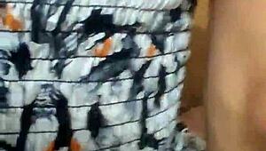 whoa this young wife in short dress cheats with neighbor doggystyle 😏 her curvy ass shakes!