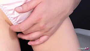 i can't resist as this petite japanese teen with huge nipples seduces me into her uncensored creampie casting fuck