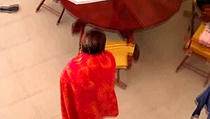 on the beach i finger my hairy pussy for stepson til he fills me with cum while watching