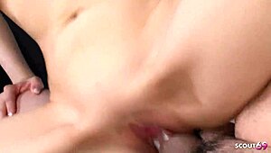 i can't resist as this petite japanese teen with huge nipples seduces me into her uncensored creampie casting fuck